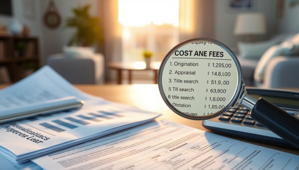 equity loan costs and fees